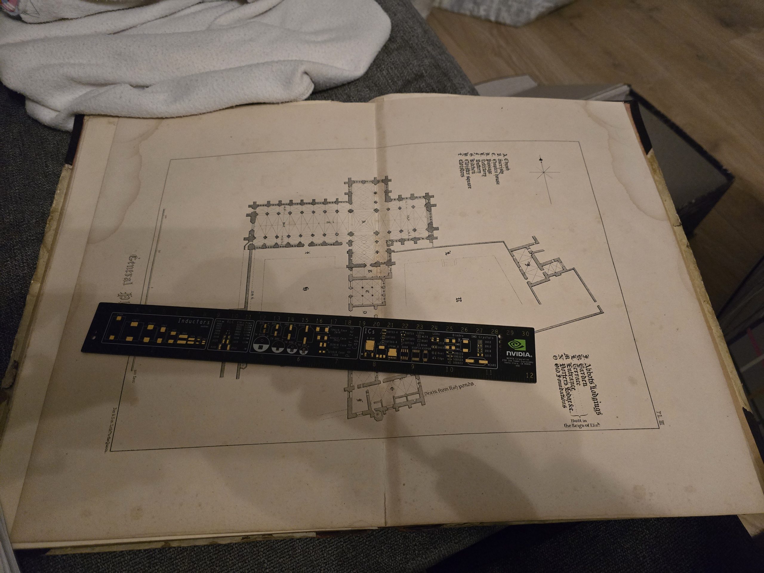 Measuring Netley Abbey